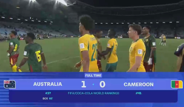 中国男足力克库拉索暂列积分榜首 澈大利亚绝杀